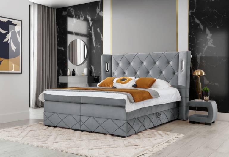 Čalúnená posteľ boxspring FOCUS LUX - VÝPREDAJ č. 2450